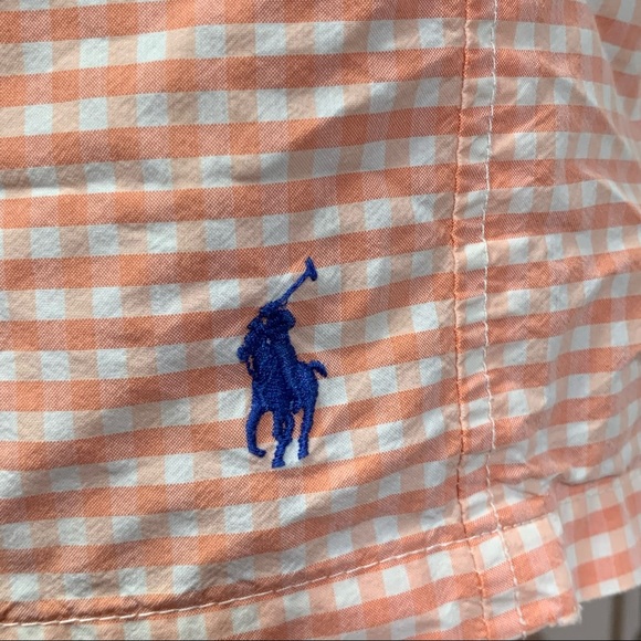 Polo by Ralph Lauren Gingham Pattern Traveler Cotton Blend, Swim Shorts. - Picture 4 of 16